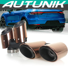 3-Layer Black Exhaust Tips for 2019-2026 Porsche Macan 2.0L Base