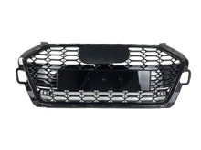 Honeycomb Black Front Grill for Audi A4 B9.5 Sline S4 2020-2023 fg316