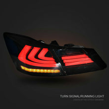 Smoked LED Tail Lights For 2013-14 2015 9th Honda Accord Sequential Turn Signal