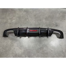 Carbon Fiber Look Rear Diffuser w/ LED Light for 2017-2019 Audi A4 B9 S-Line S4