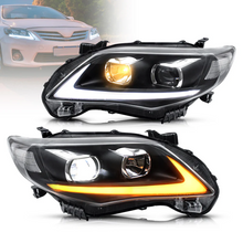 Pair LED DRL Projector Headlights Front Lamps For 2011-2013 TOYOTA COROLLA