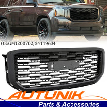 Gloss Black For GMC Yukon Denali Style 2015-2020 22936421 Front Upper Grille