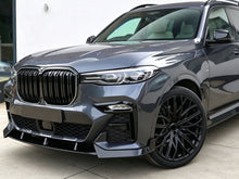 LED Gloss Black Double Slat Car Front Kidney Grill Fits For BMW X7 G07 2019-2022
