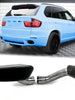 Black Exhaust Tips Tail Pipe fit for BMW X5 E70 / X6 E71 2008-2013