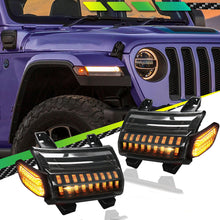 LED Turn Signal Lights DRL for Jeep Wrangler JL 2018-24 high configuration