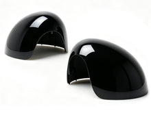 2PC/Set Fits 2014-2024 MINI Cooper F55 F56 F57 Mirror Cover Caps Gloss Black Replacement w/o Holes