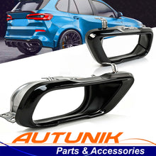 Black Exhaust Tail Tips Fit BMW X5 X6 X7 G05 G06 G07 2019-2026 - M Sport Only