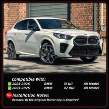For 2023-2026 BMW X1 U11 X2 U10 M Style Real Carbon Fiber Mirror Caps Replacement