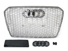 For Audi B8.5 A5 S5 2013-2016 RS5 Style Front Grille Chrome (Frame + Honeycomb)