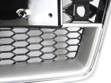 For Audi A7 S7 2012-2015 Front Honeycomb Mesh Bumper Grille w/ Chrome Frame