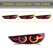 LED Tail Lights For Mazda 3 Axela Sedan 2019-2021 Red Lens