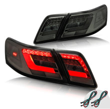 LED Tail Lights For 2006-2011 Toyota Camry XV40 Gen Sedan Smoked Rear Lamps Pair