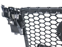 For Audi A4 S4 B8 2009-2012 RS4 Style Silver Front Henycomb Mesh Bumper Grill