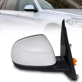 Passenger Side Mirror For 2014-2018 BMW X5 F15 White Mirror Heated Right W/Signal