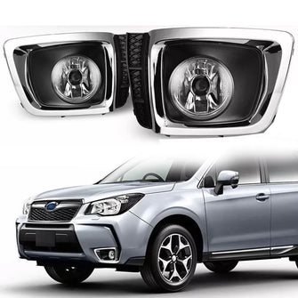 Fog Lights Front Lamp Bulbs Wiring Switch Kit for 2014-2018 Subaru Forester XT