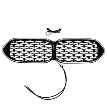 For 2021-2024 BMW 2 Series 4-Door F44 Front LED Grille Bumper Grill Diamond Style Gloss Black Kidney Grill