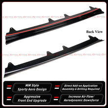 For 2023-2026 Honda Civic Type R FL5 MM Style Gloss Black Front Bumper Lip Spoiler