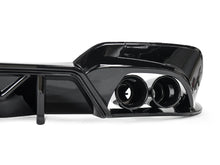 For 2019-2022 BMW G20 M340i Gloss Black Rear Diffuser w/ Exhaust Tips Pair
