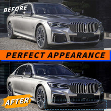 Gloss Black R Style Front Bumper Lip Spoiler for 2019–2022 BMW 7-Series G11 G12 w/ M-Sport Bumper