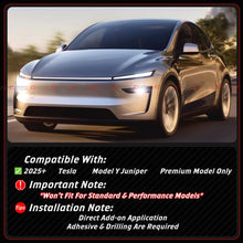 2 Piece For 2025-2026 Tesla Model Y Juniper Gloss Black Shark Fin Rear Bumper Diffuser Kit