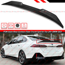 For 2024-2025 BMW G60 530i i5 G90 M5 Highkick Carbon Fiber Rear Trunk Spoiler Wing