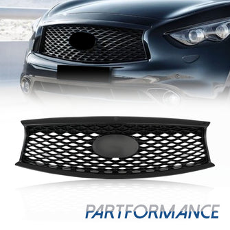 For 2014-2020 Infiniti QX70 Front Radiator Grille Grill Gloss Black 620706WP0A