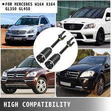 Pair Front Air Suspension Struts For Mercedes X164 GL350 GL450 W164 ML320 ML350 2007-2012