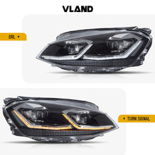 VLAND LED Projector Headlights For 2014-2017 VW Volkswagen Golf 7 W/Sequential