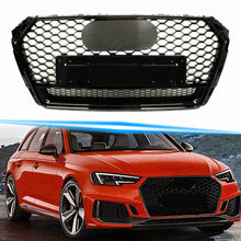 Honeycomb Front Black Mesh Grill for AUDI A4 B9 S4 2017-2019 fg152