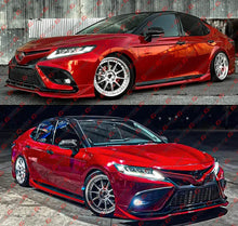 For 2018-2024 Toyota Camry Yofer Supersonic Red Black 2 Tone Side Skirt Extension