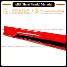 For 2022-2026 Honda Civic Sedan & Hatchback Rallye Red Black 2 Tone Side Skirt Extension