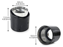 1x 85mm Carbon Exhaust Tip For MINI Cooper F55 F54 F56 F60 R55 R56 R57 R58 R60
