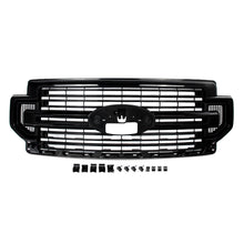 For 2020-2022 Ford F-250 F350 F450 LIMITED Front Radiator Grille Gloss Black