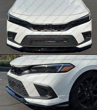 For 2022-2024 Honda Civic 11th GF Bodykit Pearl White Black Front Bumper Lip Kit
