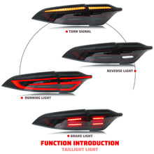 LED Tail Lights & Center Lamp for Toyota Corolla 2020-2024 E210 Black Rear Lamps