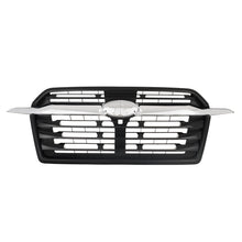 Black With Chrome Trim Front Upper Grille For 2023 2024 Subaru Ascent