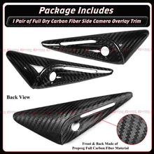 For 2023-2025 Tesla Model S HW 4.0 Full Carbon Fiber Side Camera Cover Cap Trim
