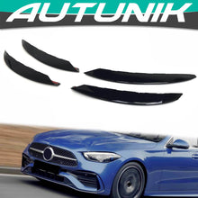 For 2022-2023 Mercedes C W206 S206 AMG Package Front Fog Light Lamp Cover Trim Glossy Black