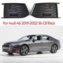 Front Fog Light Cover Grille For AUDI A6 C8 Non-SLine 2019-2023