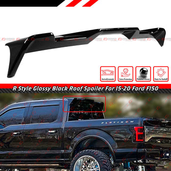 Gloss Black Rear Trunk Top Cap Roof Spoiler Wing for 2015-2020 Ford F150 F-150