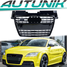Front Bumper Grille Gloss Black for Audi TT MK2 8J 2006-2014 fg350