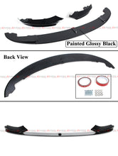 Gloss Black Front Bumper Lip Splitter Kit For BMW F32 F33 F36 M Sport 2014-2020