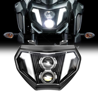 LED Headlight Assembly For Yamaha FZ09 MT09 2014 2015 2016/MT07 2019 Plug & Play