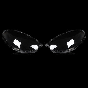 Pair Headlight Clear Lens Shell Lamp Shade Cover For Porsche Macan 2015-2018