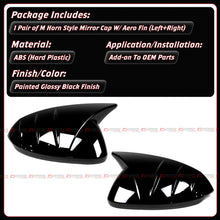 For 2024-2026 Hyundai Sonata M Style Gloss Black Side View Mirror Cover Caps Overlay