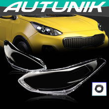 L+R Headlight Lens Cover Shell Clear For Kia Sportage KX5 2017 2018 2019
