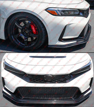 For 2023-2026 Honda Civic Type-R FL5 CTM V2 Carbon Fiber Front Bumper Lip Splitter