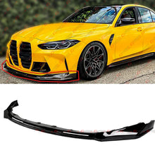 For 2021-2026 BMW G80 M3 G82 G83 M4 V Style Gloss Black Front Bumper Lip Splitter