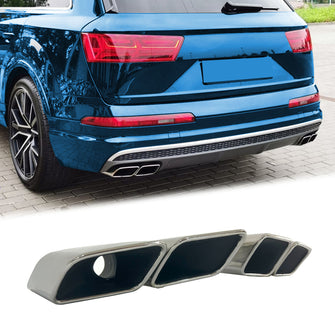 Square Exhaust Tips Replacement for Audi Q7 3.0L 2016-2019