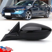 Left Driver Side Mirror 3Pin For Honda Accord 2023 2024 2025 LX Black NH731P Assembly